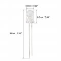 Uxcell 20pcs 5mm 940nm Infrared Emitter Diode Dc 1 2v Led Ir Light Emitting Diodes Clear Round Head 7 Meters Emission Distance