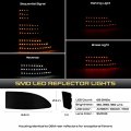Vipmotoz 4in1 Led Rear Drl Reverse Brake Turn Signal Lights Lamps Reflector Compatible With 2006-2013 Lexus Is250 Is350 Sedan