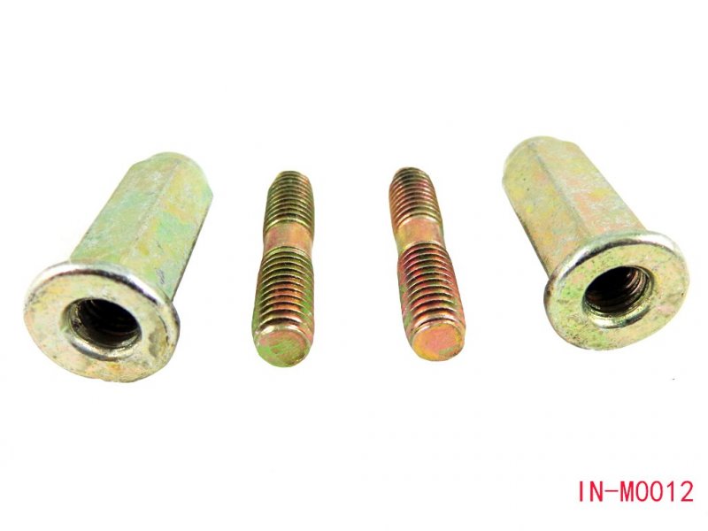 Exhaust Muffler Screw Bolt Nuts For Gy6 50cc 70cc 90cc 110cc 125cc 150cc Scooter Atv Go Kart Moped Quad 4 Wheeler Dune Buggy