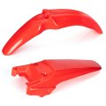 Front Rear Plastic Mud Guards Red For Honda Crf 80 100 Crf80f Crf100f 2004 2005 2006 2007 2008 