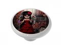 Gotham Decor Day Of The Dead Sugar Skull Doll Ceramic Drawer Knob 