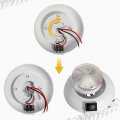 Partsam 1pc 4 Inch Round Led Utility Dome Light Surface Mount For Home Truck Rv Trailer Boat Aircraft Interior High Power White
