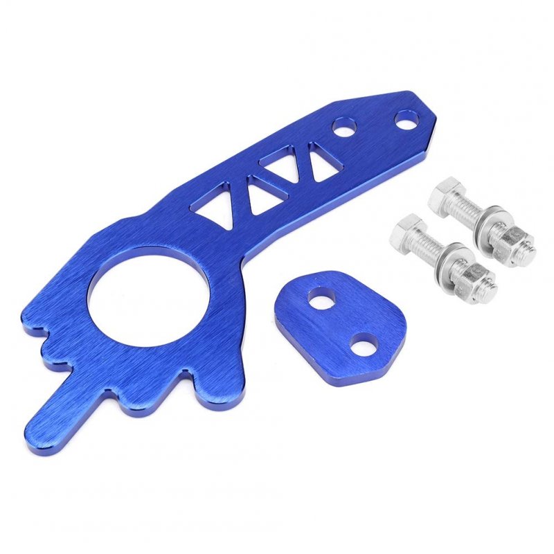 Front Rear Towing Hook Set Universal Car Aluminium Alloy Trailer Ring Blue