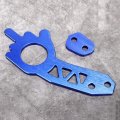 Qiilu Front Rear Towing Hook Set Universal Car Aluminium Alloy Trailer Ring Blue