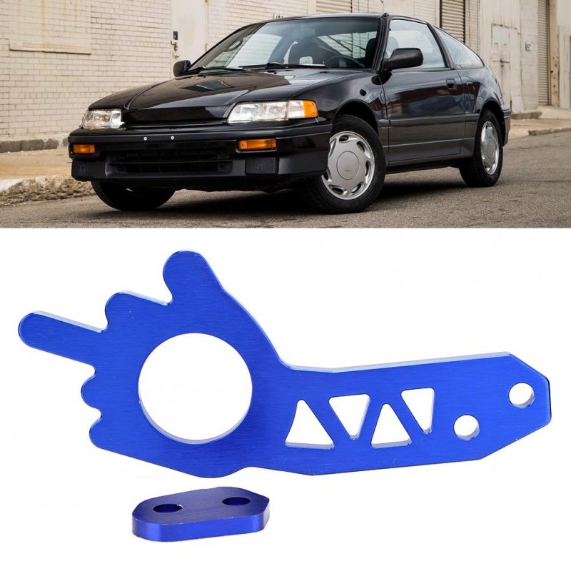 Front Rear Towing Hook Set Universal Car Aluminium Alloy Trailer Ring Blue