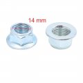 Uxcell 2pcs 14mm Thread Dia Hexagon Lock Screw Nut Fasteners For Car Vehicle
