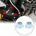 Uxcell 2pcs 14mm Thread Dia Hexagon Lock Screw Nut Fasteners For Car Vehicle