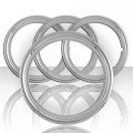 Upgrade Your Auto Set Of Four 14 Chrome Steel 1 2 Deep Wheel Trim Rings 