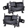 Door Handles Interior Driver Passenger Side Replacement Fit 1995-1999 Avalon Inside Texture Black 2pcs 