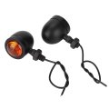Turn Lights 2pcs Retro Metal Motorcycle Indicators Lamp