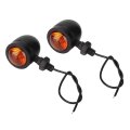 Turn Lights 2pcs Retro Metal Motorcycle Indicators Lamp 
