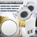 Jonmon- 2p Suction Cup Blind Spot Mirrors 2 Inch Small Round Hd Glass 360 Degree Wide Angle Convex Rear View Exterior Side