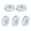 Knurled Thumb Nuts M6 Female Thread Thin Type Zinc-plated Carbon Steel Nut Flat Head Through Hole Lock Adjusting For 3d Printer 