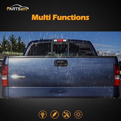Partsam Replacement For F150 F-150 2004 2005 2006 2007 2008 High Mount Stop Light 3rd Third Brake Smoked Led Rear Cab Roof