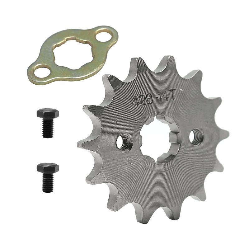 428 Chain Sprocket 14t 17mm Front Engine For 50cc 70cc 110cc 125cc 140cc 160cc Atv Dirt Bike Quad Taotao Roketa Sunl