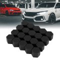 20pcs 17mm Universal Black Silicone Car Wheel Nut Lug Hub Screw Rim Bolt Covers Dust Protection Tyres Caps
