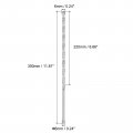 Uxcell 3pcs 6mm Dia 300mm Length High-speed Steel Straight Round Shank Twist Drill Bit