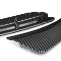 3pcs Stp-style Car Front Bumper Lip Spoiler Wing Body Kit Compatible With Optima Lx Ex Lx-turbo 16-18 Carbon Fiber Look