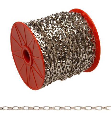 Campbell Hobby And Craft Sash Chain Chrome Plated 2 Trade 0 016 Diameter 29 Lbs Load Capacity 164 Feet Reel
