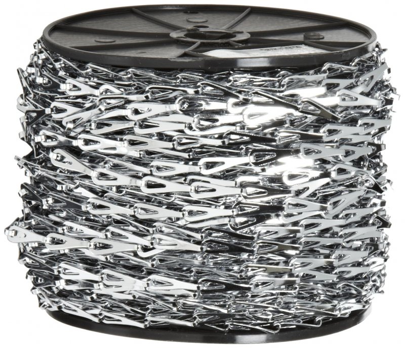 Campbell Hobby And Craft Sash Chain Chrome Plated 2 Trade 0 016 Diameter 29 Lbs Load Capacity 164 Feet Reel