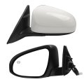 Dasbecan Left Driver Side Mirror For 2012 2013 2014 Toyota Camry Se Xle View With Manual Folding Power Heated Glass Replace 