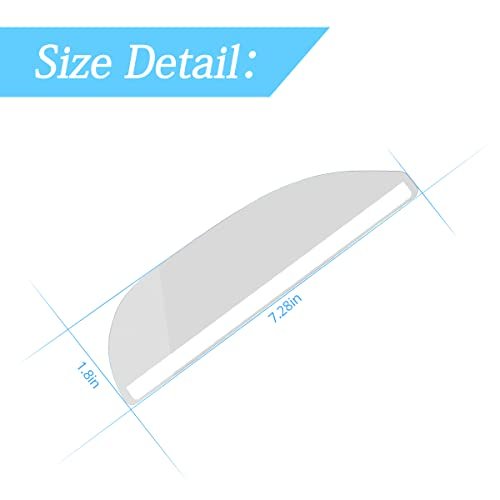 Blilo 2pcs Car Rear View Mirror Rain Visor Guard Carbon Fiber Side Window Wind Deflectors Waterproof Auto Shields Visors