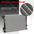 Dpi 13150 Factory Style 1-row Cooling Radiator For Tucson Sportage At 2 0l 4l 10-16 Aluminum Core
