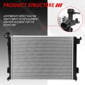 Dpi 13150 Factory Style 1-row Cooling Radiator For Tucson Sportage At 2 0l 4l 10-16 Aluminum Core