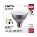 Satco S11582 Led Bulb Par30sn 11 Watts Adjustable Cct 120v 25a Beam Angle Silver Finish Ideal For Office Store Residential 
