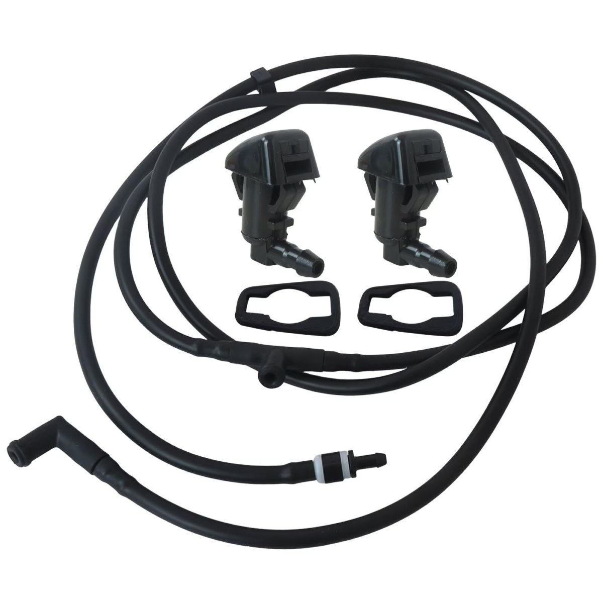Front Windshield Washer Nozzle Jet Hose Kit For Ford 2011-2016 F250 F350 F450 F550 Super Duty Replaces Bc3z-17603-a