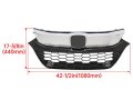 Front Bumper Upper Grille Grill For 2019-2021 Honda Hrv Hr-v Replacement Ho1200240 Radiator Silvery Black