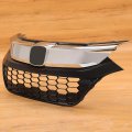 Kuafu Front Bumper Upper Grille Grill Compatible With 2019-2021 Honda Hrv Hr-v Replacement For Ho1200240 Radiator Silvery Black