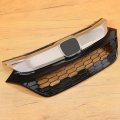 Kuafu Front Bumper Upper Grille Grill Compatible With 2019-2021 Honda Hrv Hr-v Replacement For Ho1200240 Radiator Silvery Black
