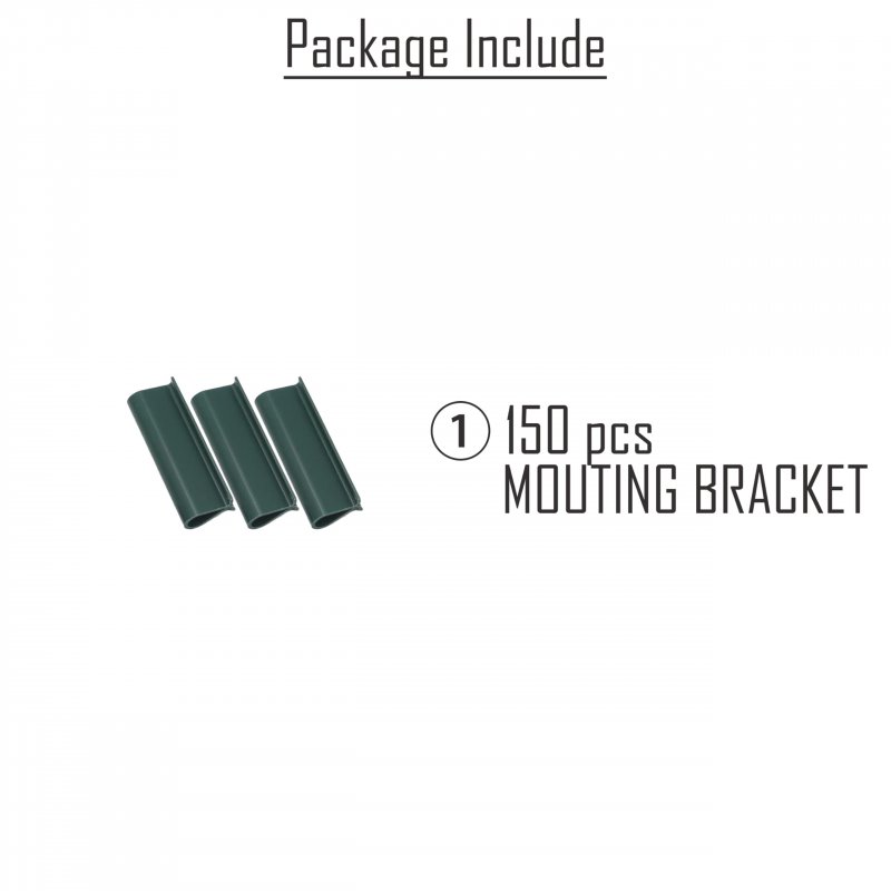 Green Mouting Bracket For Chain Link Fence View Blocking Privacy Tape Weave