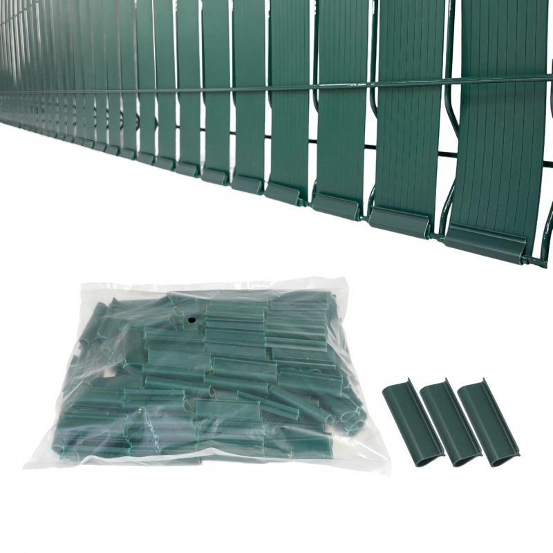 Green Mouting Bracket For Chain Link Fence View Blocking Privacy Tape Weave
