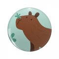 1080 Graphics Capybara Pattern Key Chain Double Sided Stainless Steel Keychain 