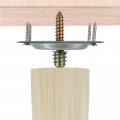 Furniture Legs Mounting Plates Sets 5 16 M8 Attachment With Hanger Bolts Screws 4 Round Repair For Sofa Couch Chair 