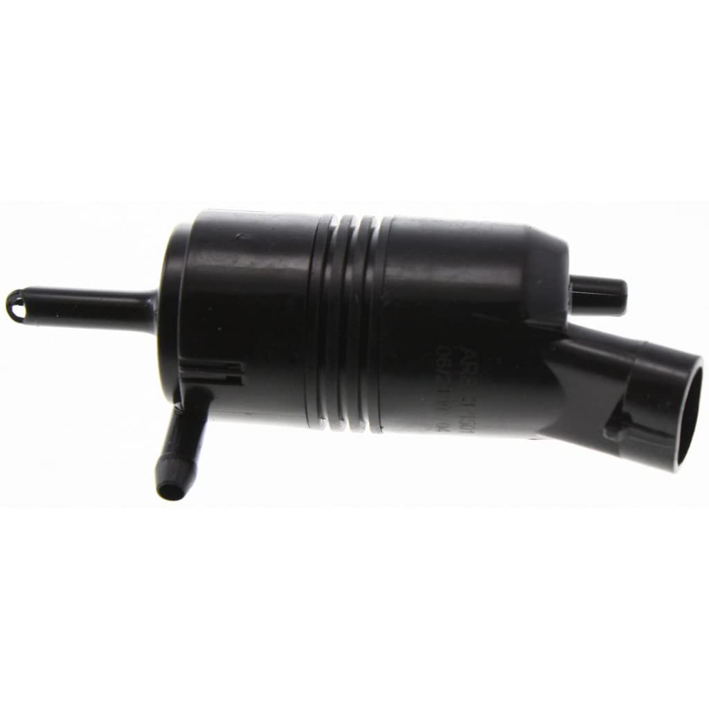 Windshield Washer Pump Front For Gmc Envoy Xuv 2004 2005 Direct Fit Replacement Part Black Plastic