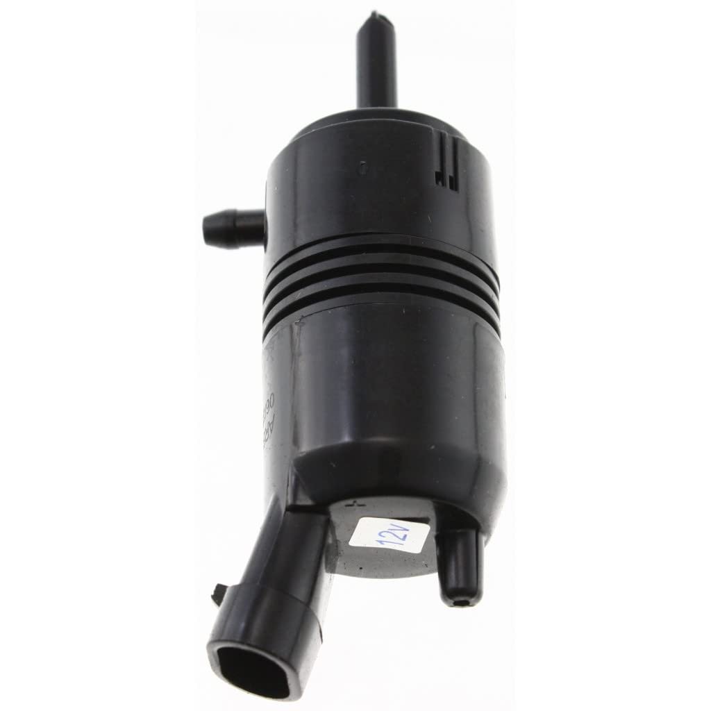 Windshield Washer Pump Front For Gmc Envoy Xuv 2004 2005 Direct Fit Replacement Part Black Plastic