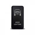 Ch4x4 Push Switch For Toyota Fj Cruiser 12v 3amp Hood Light Bar Symbol White Led