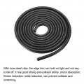 Uxcell Edge Trim Black U Shape Protector Rubber With Steel Clips Fits 3 64 -3 32 8 2ft 2 5meter Length Door Guards