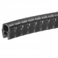 Uxcell Edge Trim Black U Shape Protector Rubber With Steel Clips Fits 3 64 -3 32 8 2ft 2 5meter Length Door Guards