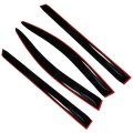 4pcs Side Window Deflectors For 2011 2017 Toyota Sienna Black Acrylic Rain Guards Outside Mount Vent Visors With 3m Tape 