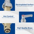 Hot And Cold Side Handle Stem Assembly Brass Spindle Replacement Designed Compatible For All T S Faucet Valve Replace 002713-40