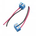 Uxcell 10 Pcs H7 Ceramic Wire Head Light Bulb Socket Harness Connector For Car Vehicle