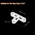 200pcs Wall Floor Tile Plastic T-shape Spacers Tiling Tools 8mm 5 16 For Ceramic Installation White