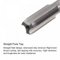 Uxcell M8 X 0 5 Straight Flute Thread Tap And 7 5mm Twist Drill Bit Set Metric Titanium Plated 6542 High Speed Steel Machine