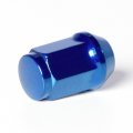 Circuit Performance 12x1 5 Blue Closed End Bulge Acorn Lug Nuts Cone Seat Forged Steel 20 Pieces
