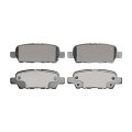 Disc Brake Pads For Infiniti Qx60 2014 To 2020 Front Low Metallic Friction Material 1 49 Inner Height 4 13 In Width Alx Pau Df