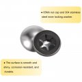 Uxcell 40pcs 65mn Steel Push On Nut Caps 0 2 Inch Axle Fastener For Hand Trucks Lawn Wagons And Rolling Bins M5 X 16mm
